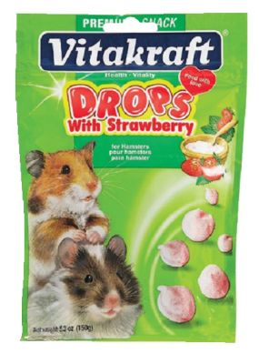 Vitakraft Yogurt Drops with Strawberry for Hamster - 5.3oz