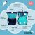 The Company of Animals Pro Treat Bag - Navy & Light Blue Color
