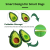 PawzNDogz Delicious Avocado Anti-Bite Snuffle Mat For Dog- Challenge Level 3