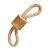 SPOT Love The Earth Coffee Wood Chew & Rope Tug Dog Toy 