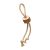 SPOT Love The Earth Coffee Wood Chew & Rope Tug Dog Toy 
