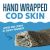 Icelandic+ Hand Wrapped Cod Skin Short Chew 5" Dehydrated Dog Treats