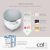 Catit PIXI Drinking Fountain - White with Stainless Steel Top - 2.5 L