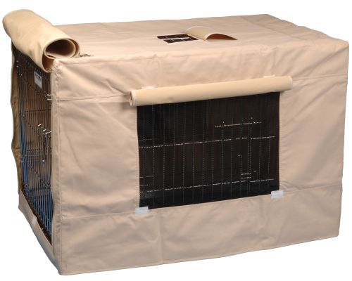 Precision Pet Crate Cover-Indoor/Outdoor - Tan