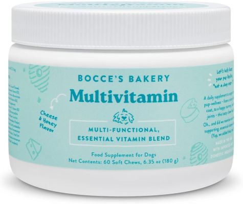 Bocce's Bakery Multivitamin Food Supplement for Dogs - 60 Soft Chews - 180g