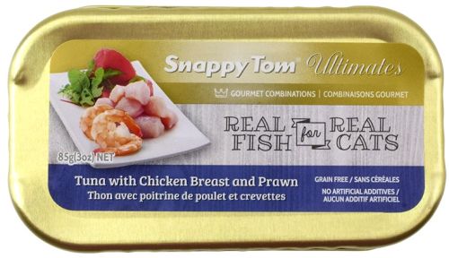 Snappy Tom Ultimates Tuna with Chicken Breast & Prawns Canned Cat Food 12 x 85g