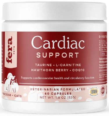 Fera Pets Cardiac Support Capsules For Dogs and Cats 