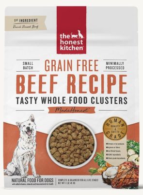 The Honest Kitchen Grain-Free Whole Food Clusters Beef Dry Dog Food