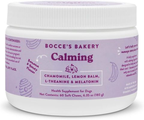 Bocce's Bakery Calming Heath Supplement for Dogs - 60 Soft Chews - 180g