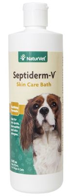 NaturVet Septiderm-V Skin Care Bath for Dog & Cat 8oz