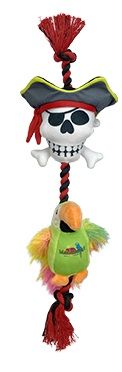 Multipet Margaritaville Pirate and Parrot Rope 18" Dog Toy