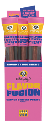 Etta Says! Flavor Fusion Salmon and Sweet Potato Dog Chews 1.75oz x 12ct