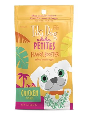 Tiki Dog Aloha Petites Flavor Booster Chicken Bisque Dog Food Topper - 12 x 1.5oz