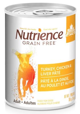 Nutrience Grain Free Turkey, Chicken & Liver Pâté Canned Dog Food 12x13oz