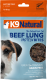 K9 Natural Beef Lung Raw Freeze-Dried Dog Treats - 2.1oz
