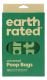 Earth Rated Unscented Biodegradable Poop Bags w/HANDLES - 120Bags/Box