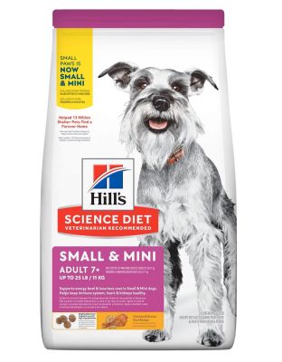 Hill's Science Diet Senior 7+ Small & Mini Chicken Meal, Barley and Brown Rice Recipe Dry Dog Food