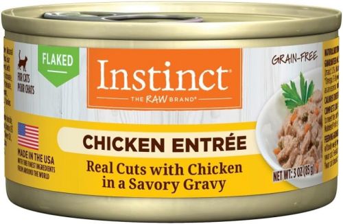 Instinct Chicken Entree Grain Free Flaked Canned Cat Food - 24x3oz