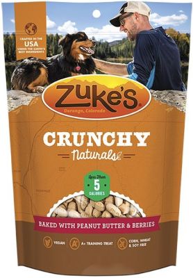 Zuke's Crunchy Naturals 5s Baked With Peanut Butter & Berries Dog Treats 12oz