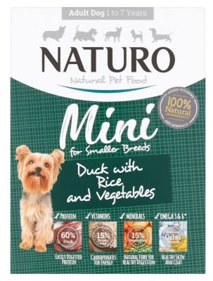 Naturo Mini Duck with Rice & Vegetables Wet Dog Food - 7x150g
