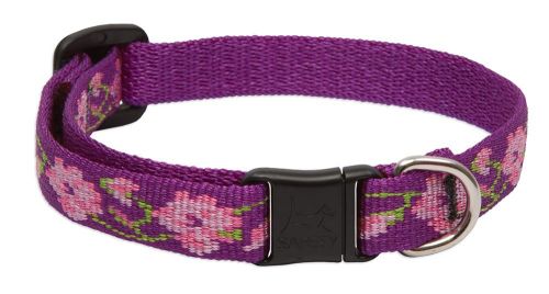 Lupine Originals Pattern Adjustable Cat Safety Collar - Rose Garden