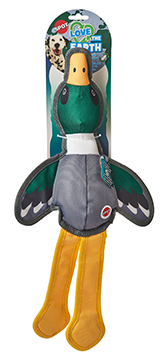 SPOT Love The Earth Plush Oxford Plush Ducks 20" Dog Toy - Assorted Color