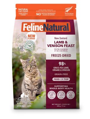 Feline Natural Lamb & Venison Feast Raw Freeze-Dried Cat Food