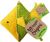 Spunky Pup Origami Fish Dog Toy 