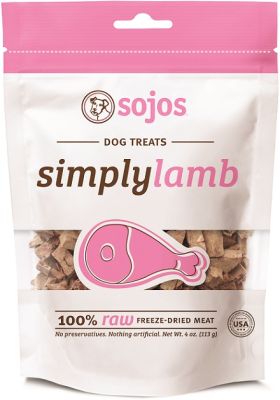 Sojos Simply Lamb Freeze-Dried Dog Treats - 4oz