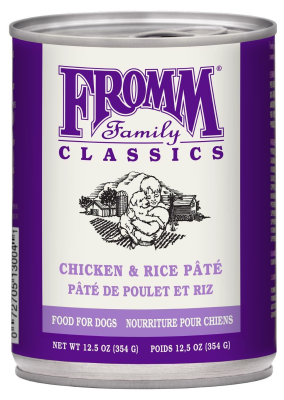 Fromm Classic Chicken & Rice Pate Canned Dog Food - 12x12.5oz