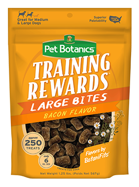 Pet Botanics Training Rewards Large Bites Bacon Flavor Soft & Chewy Dog Treats - 20oz