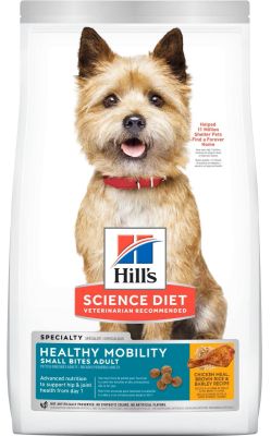 Hill's Science Diet Adult Healthy Mobility Chicken Meal & Rice Small Bites Dry Dog Food 4 lbs