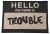 Petrageous Designs Hello My Name is Trouble Jumbo Tapestry Placemat