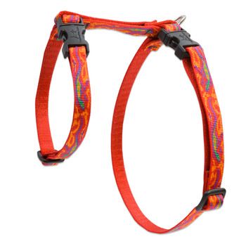 Lupine Originals Pattern H-Style Adjustable Cat Harness - Go Go Gecko
