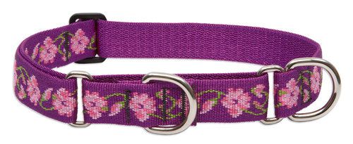 Lupine Originals Martingale Combo Dog Collar - Rose Garden