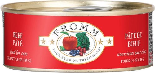 Fromm Four-Star Beef Pate Canned Cat Food 12x5.5oz