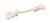 Multipet 2-Knot White Rope 6" Small Dog Toy