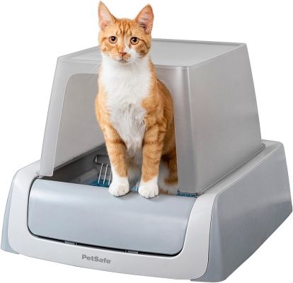 PetSafe ScoopFree Complete Plus Covered Self-Cleaning Litter Box, Purple or Taupe color