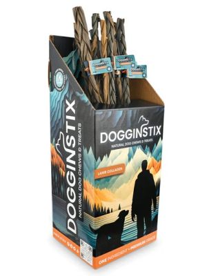 DOGGINSTIX Braided Lamb Collagen 24" - 20ct