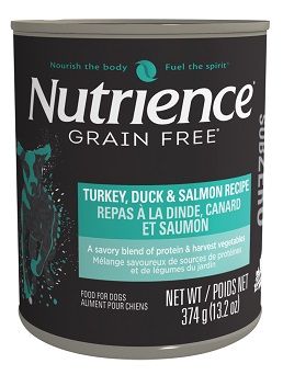 Nutrience Grain Free Subzero, Turkey, Duck & Salmon Canned Dog Food 12x13.2oz