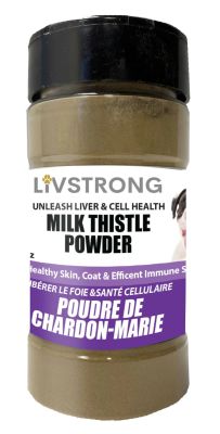 Live Well Pets Milk Thistle Digestive & Immune health Dog & Cat Powder Supplement-100g