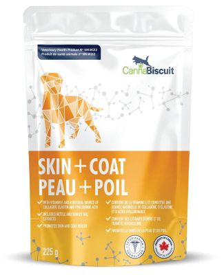 Cannabiscuit Skin & Coat Dog Supplements - 225 gram, 97 soft chews