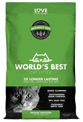 World's Best Cat Litter Original Unscented Clumping Cat Litter - 14lb