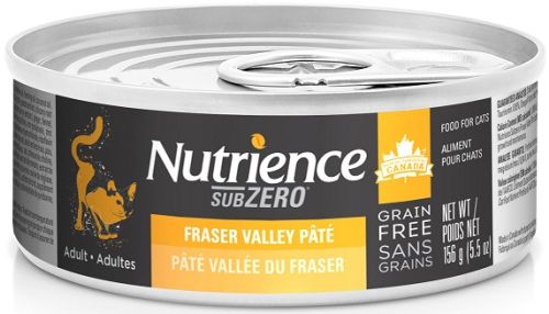 Nutrience Subzero Grain-Free Fraser Valley Pate Canned Cat Food 24x5.5oz