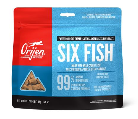 Orijen Six Fish Freeze Dried Cat Treats - 35g