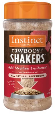 Instinct Raw Boost Shakers Grain Free Freeze Dried Beef Recipe Dry Dog Food Topper - 5.5oz