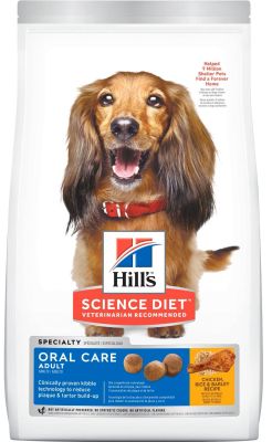 Hill's Science Diet Adult Oral Care Chicken, Rice & Barley Recipe Dry Dog Food