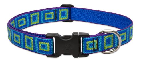 Lupine Originals Pattern Adjustable Dog Collar - Sea Glass
