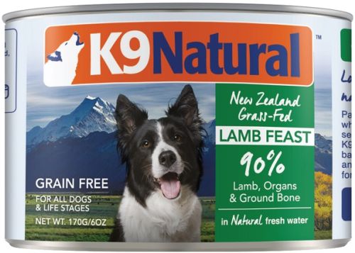 K9 Natural Grain-Free New Zealand Grass-Fed Lamb Feast Canned Dog Food