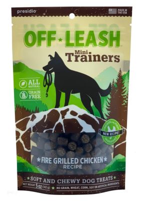 Presidio Off-Leash Grain-Free Fire Grilled Chicken Dog Treats 